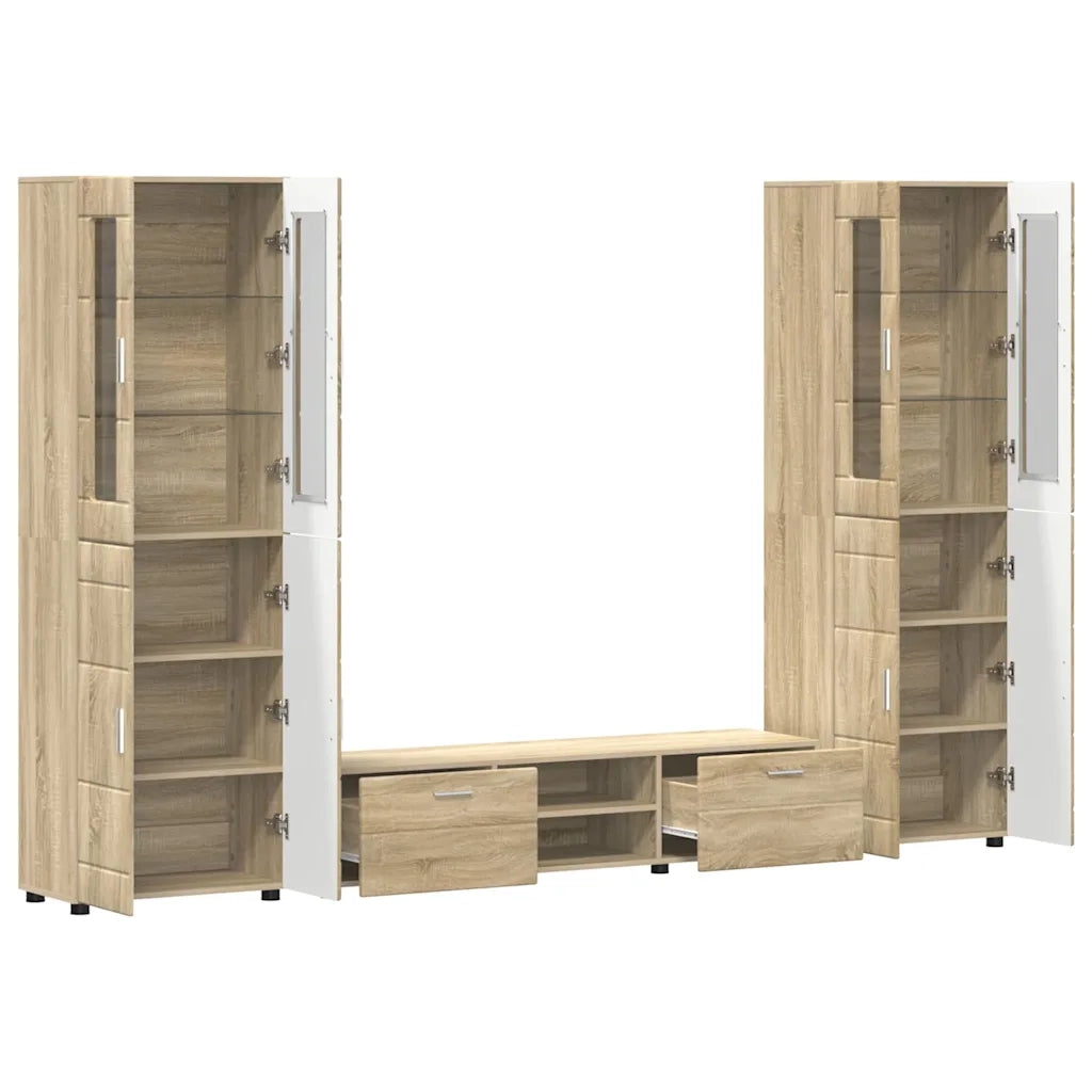 Set mobile TV FLORIN 3 pcs Rovere Sonoma Legno multistrato