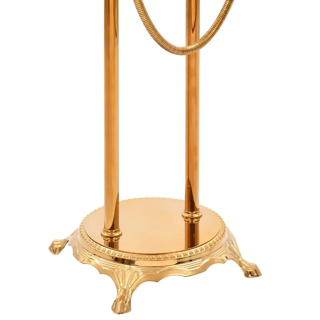 Rubinetteria a Colonna per Vasca Bagno Acciaio Inox 99,5cm Oro CFW2553342