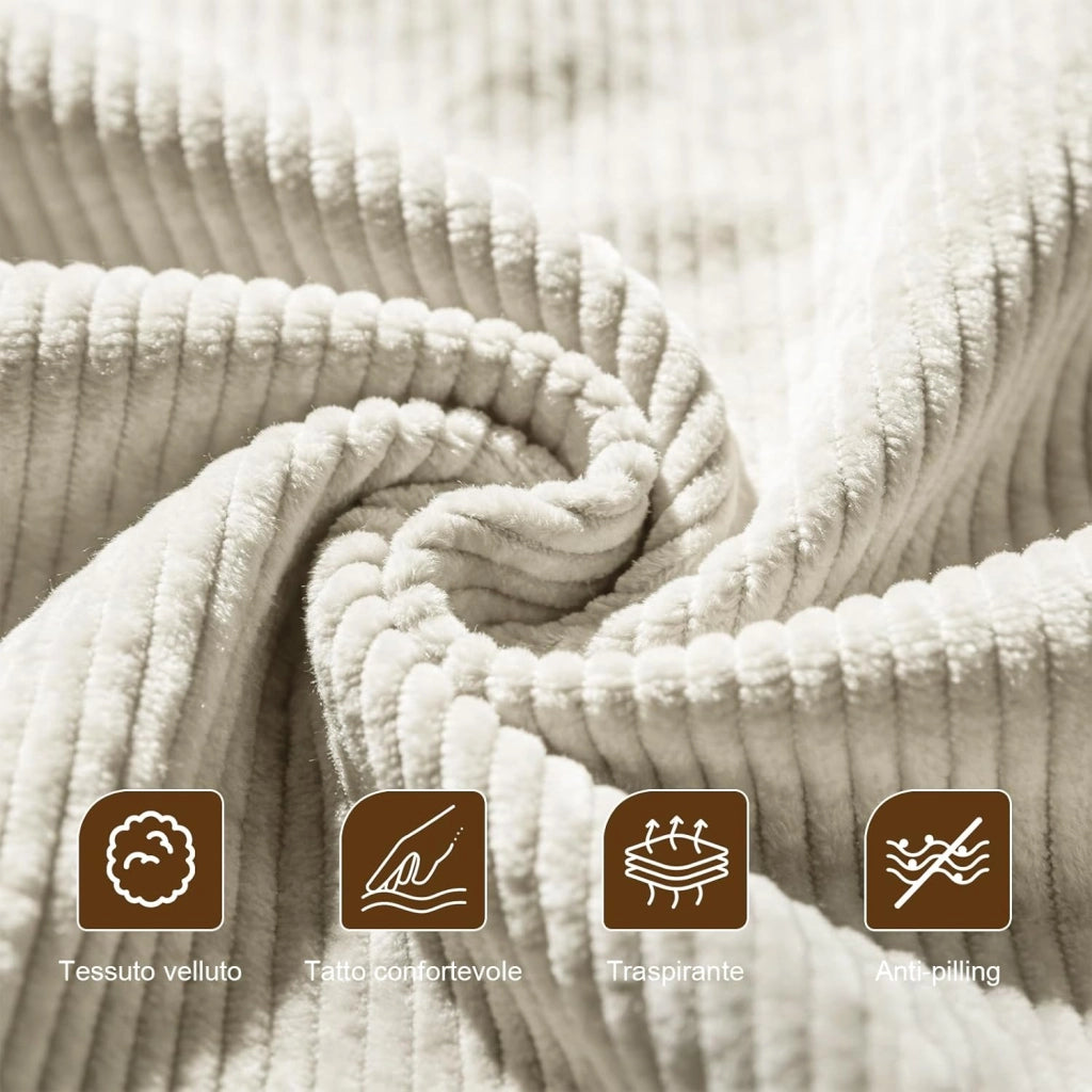 Divano Letto 2 Posti in Velluto Divano Matrimoniale Prontoletto Estraibile con Schienale Regolabile in 5 Posizioni per Soggiorno, Camera da Letto o Ufficio, 69P x 141L x 88H cm, Beige