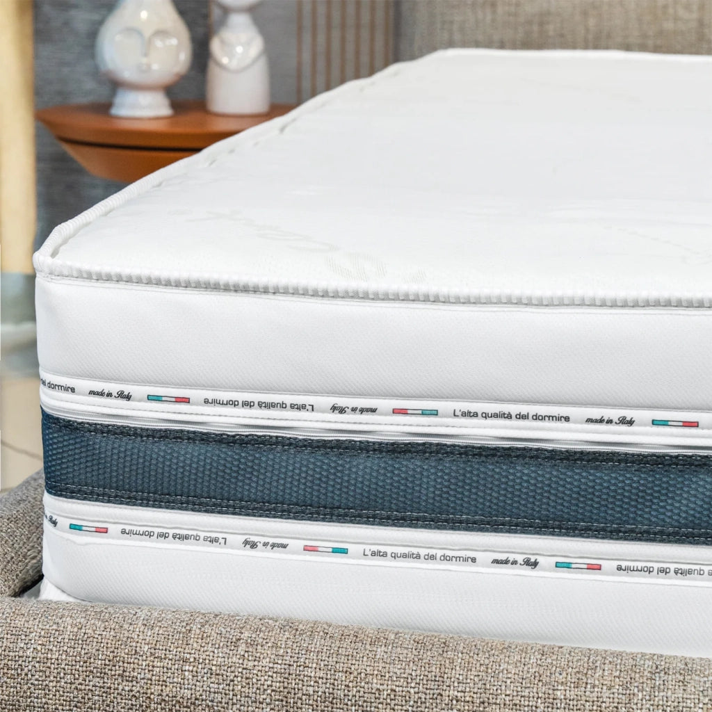 Materasso 90x190, Alto 30 cm - Singolo, Memory, Sfoderabile, in Bayscent | Cabrio