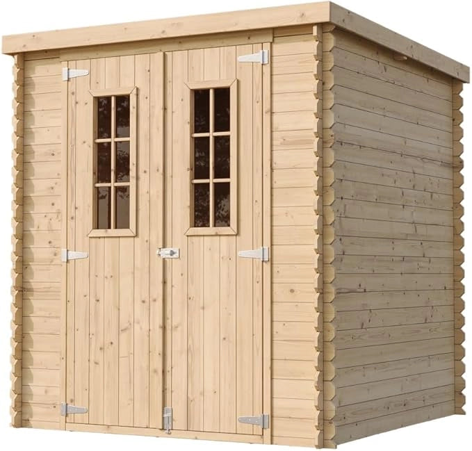 TIMBELA M309C Casetta da Giardino in Legno - A200x204x204cm/3.53 m2