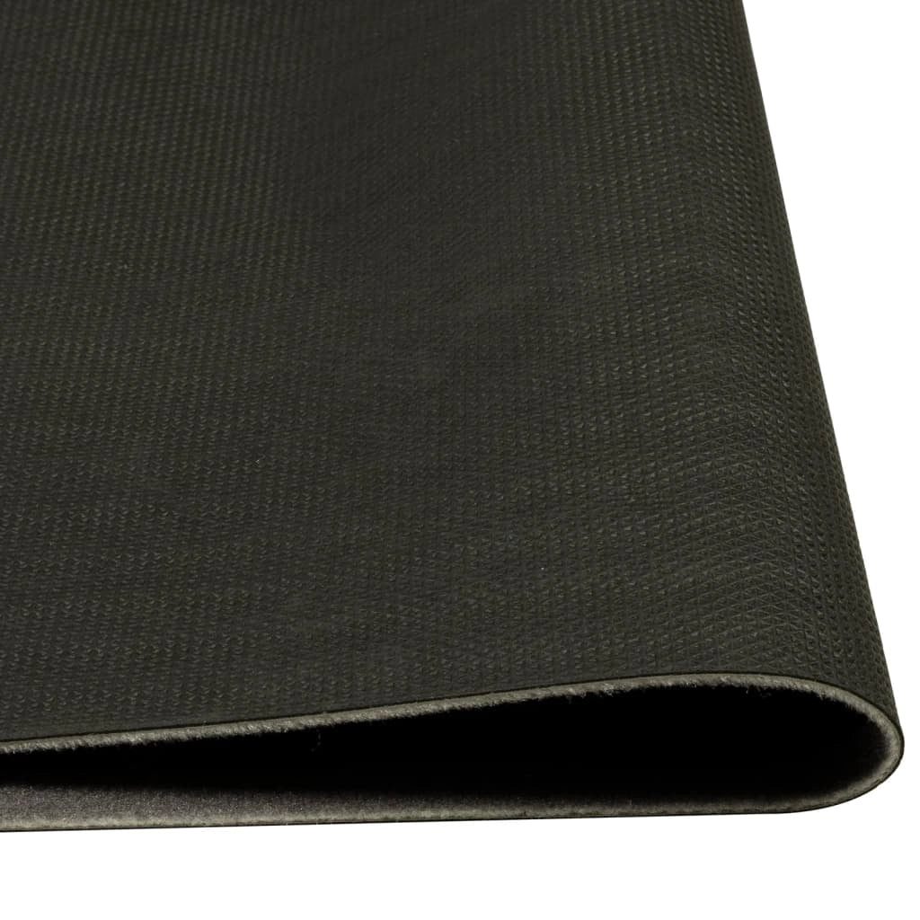 Tappetino da cucina lavabile con stampa moderna 300 x 60 cm antiscivolo morbido velluto nero 02_0056425