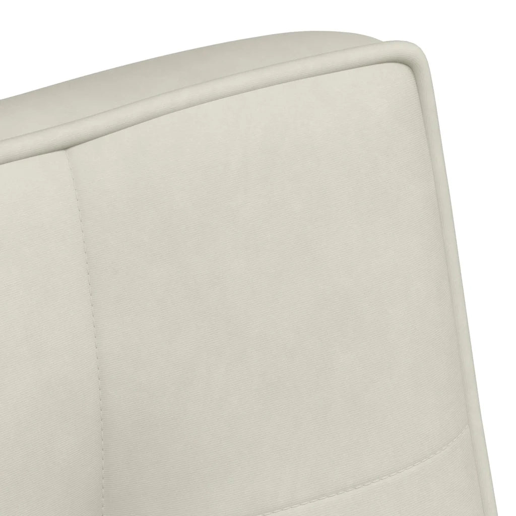 vidaXL Panca Crema 110x74x84 cm in Velluto