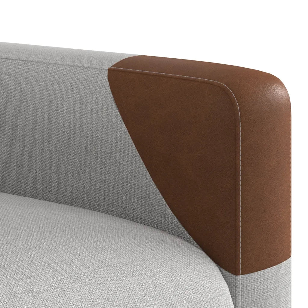 Poltrona | Sedia Relax Reclinabile in Tessuto Grigio Nuvola