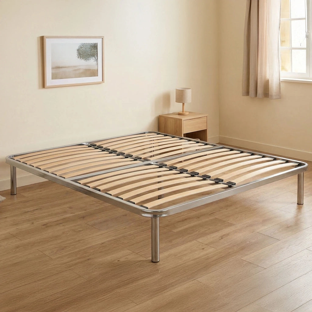 Rete letto piazza e mezza Artemisio, Rete ortopedica a doghe, 100% Made in Italy, cm 120x190h 31
