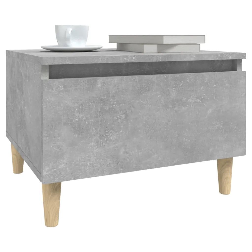 Tavolino Grigio Cemento 50x46x35 cm in Legno Multistrato cod mxl 15731