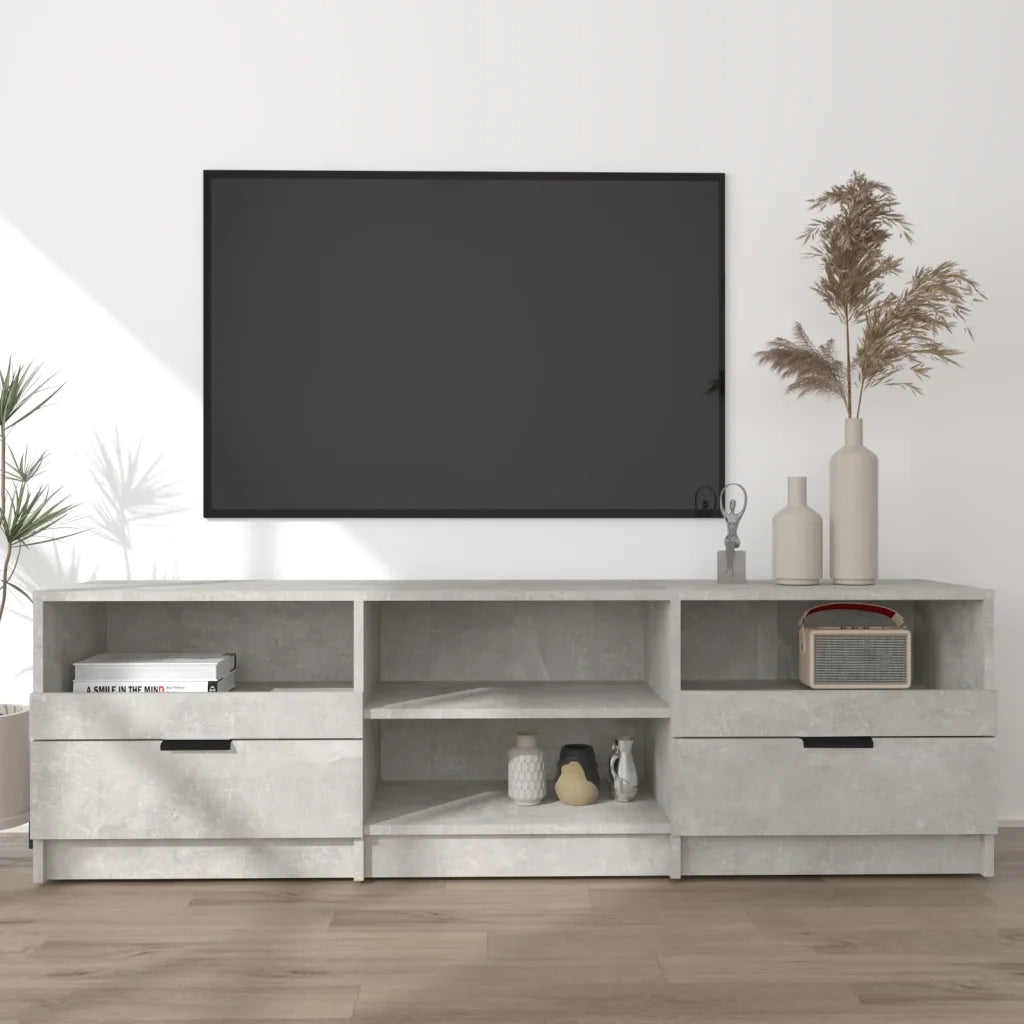 Mobile per TV-Credenza TV-Console TV Grigio Cemento 150x33,5x45cm Legno Ingegnerizzato