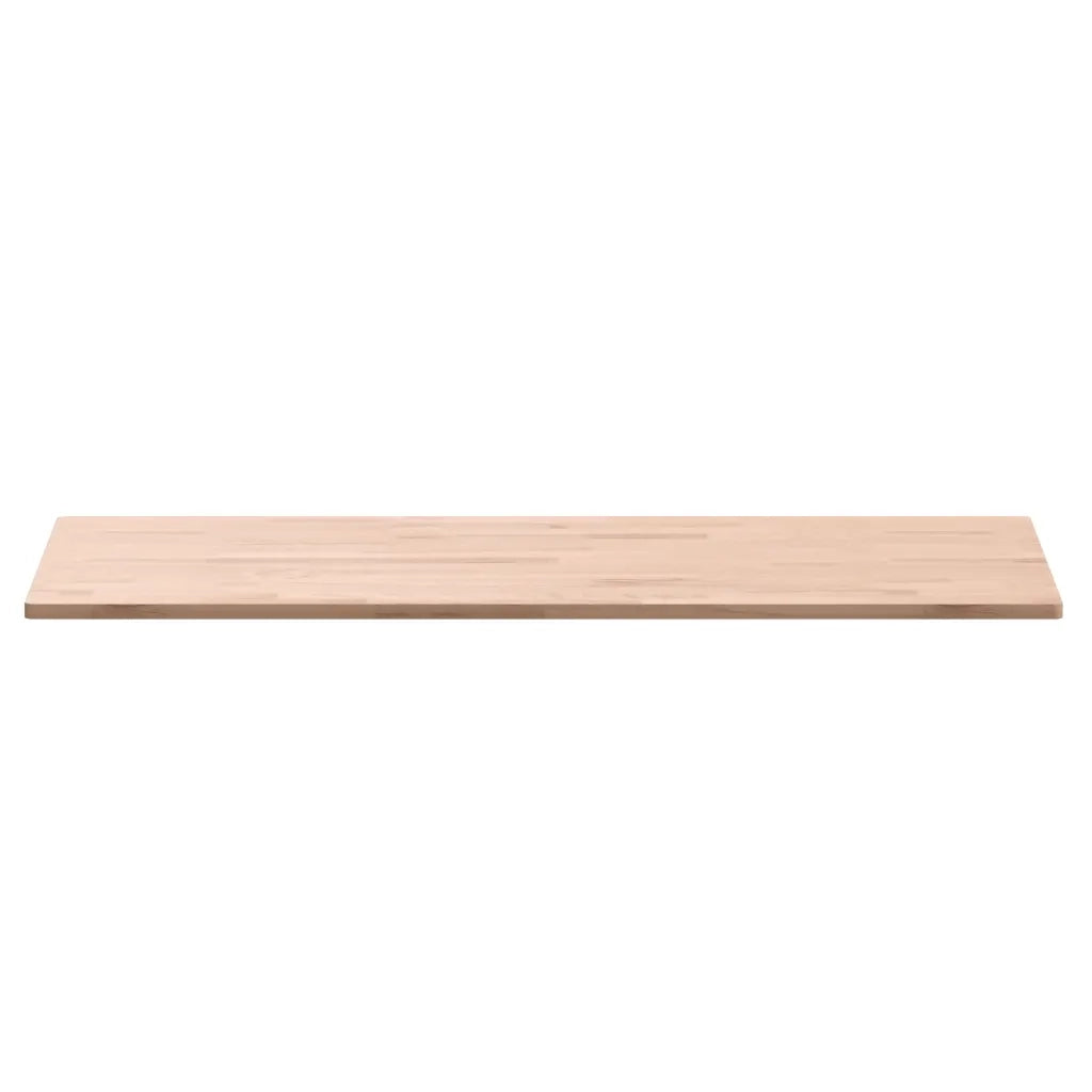 Piano Tavolo 100x50x1,5cm Rettangolare Legno Massello Faggio 3188879