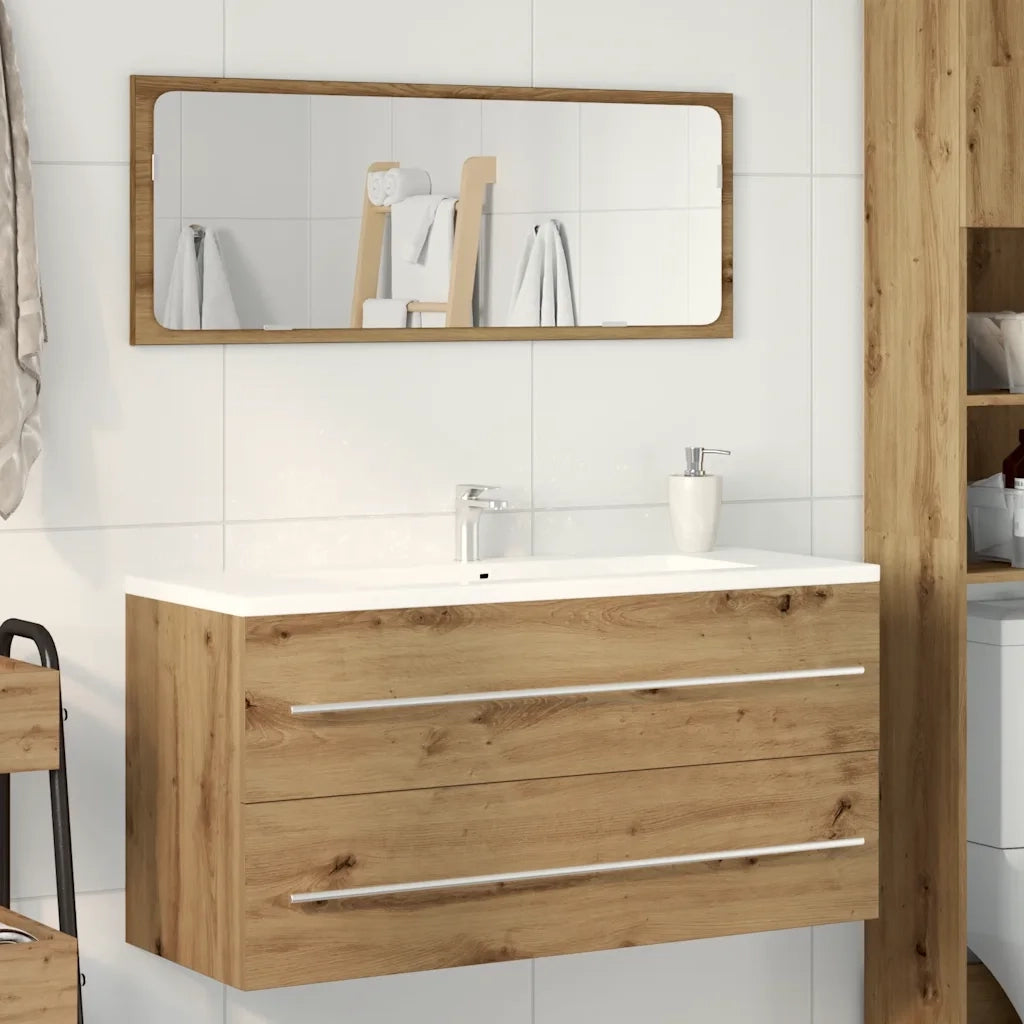 Mobile Lavabo Bagno Artigianale 100x38,5x48cm Legno Multistrato 862537