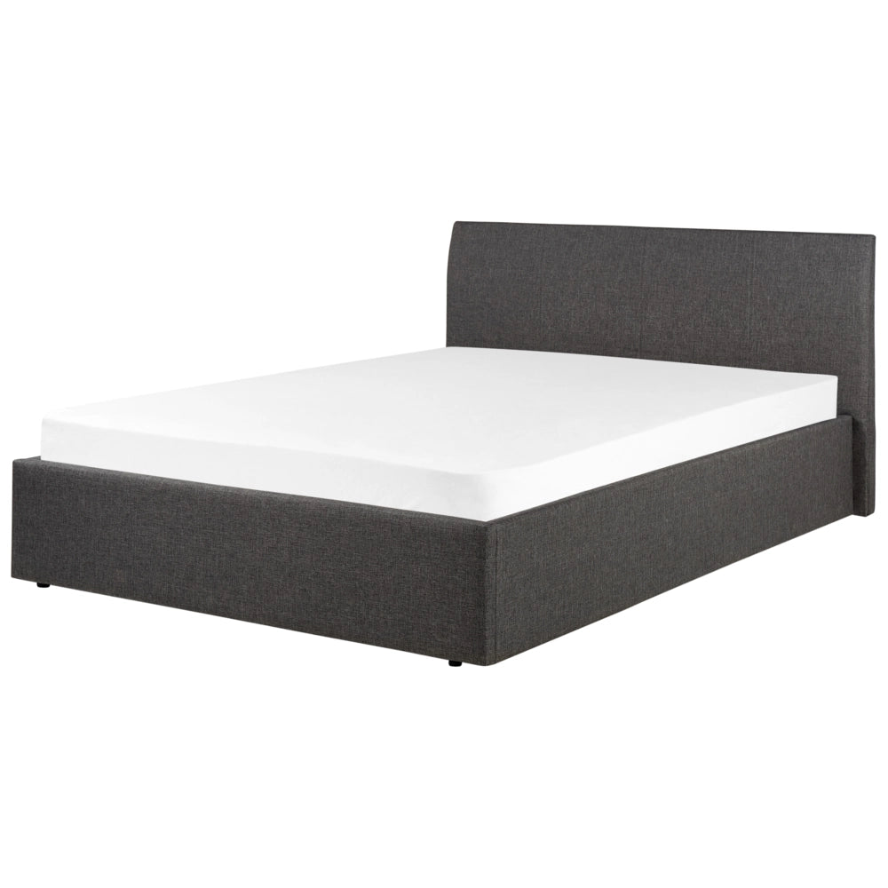 Struttura del letto Grigio 140 x 200 cm 5 piedi contenitore con testiera