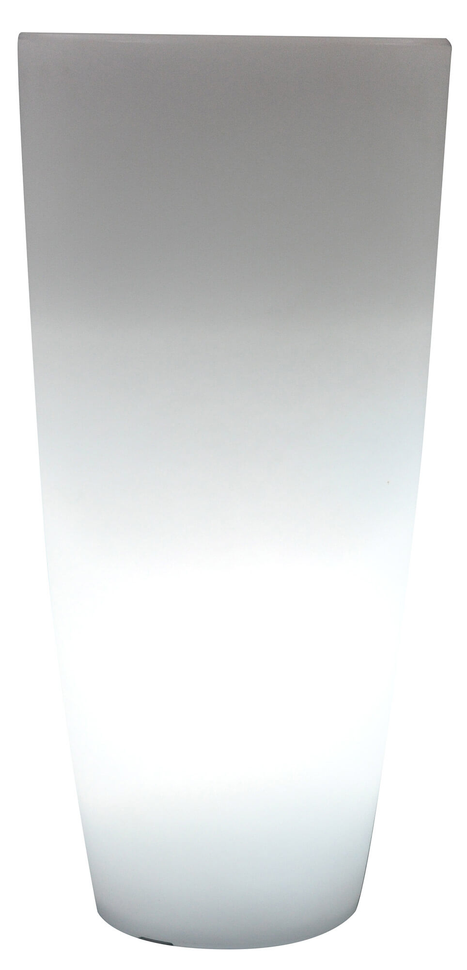 Vaso Luminoso Tondo Ø33x70 cm Bauer Home Light Ghiaccio e Bianco