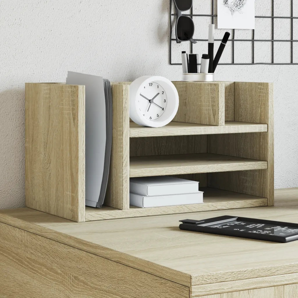 Organizer Scrivania Rovere Sonoma 44,5x24x25 Legno Multistrato CFW9741453