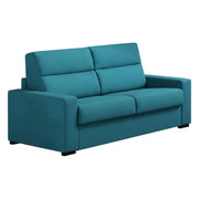 Quindici, Divano Letto 3 Posti Sfoderabile Made in Italy, 220x95 cm Azzurro