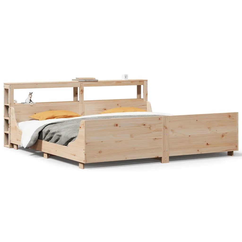vidaXL Letto senza Materasso 200x200 cm in Legno Massello di Pino