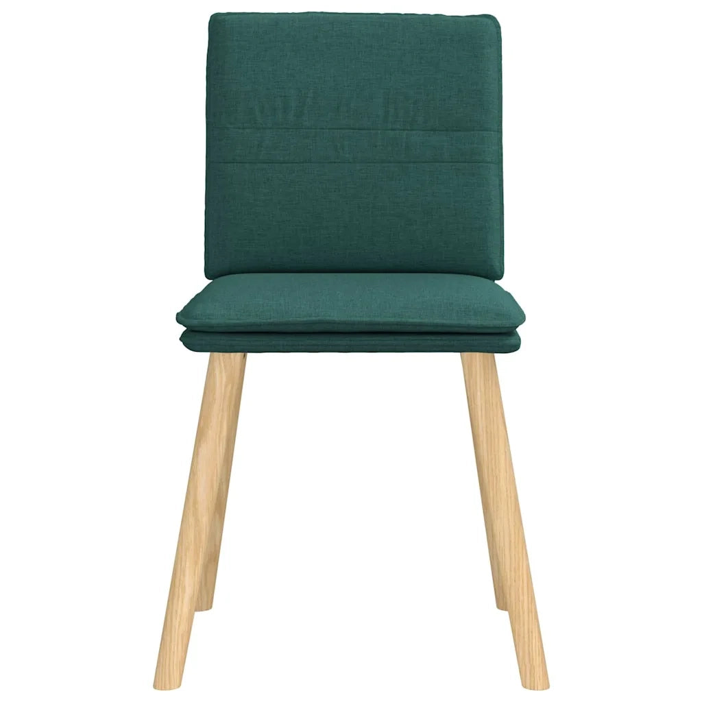 Sedie da Pranzo 6 pz Verde Scuro in Tessuto 3315630