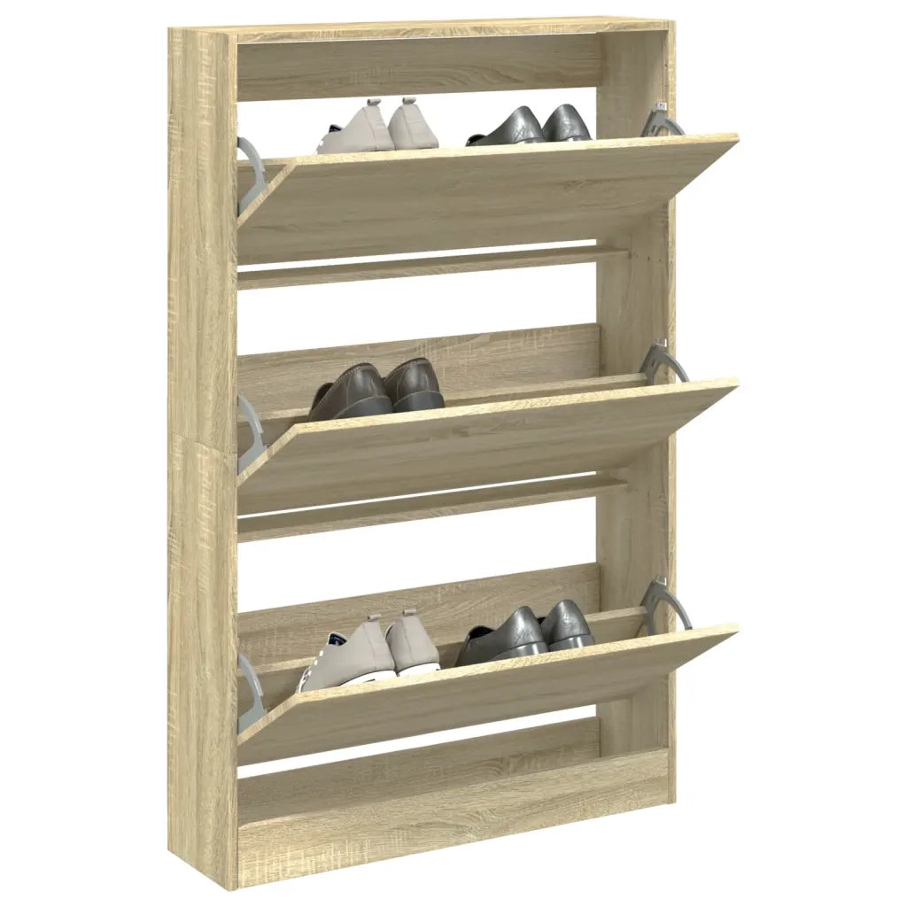 Scarpiera | Mobile per scarpe Rovere Sonoma 80x21x125,5 cm in Legno Multistrato