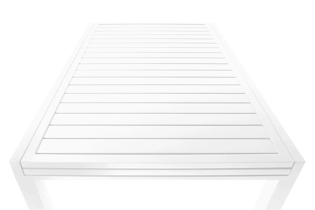 Tavolo da giardino allungabile bianco 135/270 x 90 cm - Ares - TA08ARME