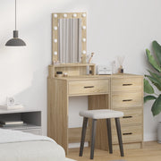 Toeletta con luci LED - Rovere di Sonoma - 50x41x140 cm