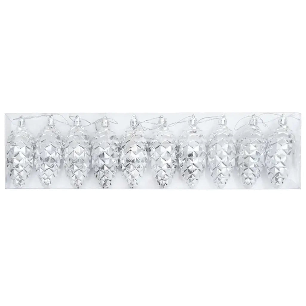 Palla di pino di Natale 40 pz Argento Plastica CFW4762917