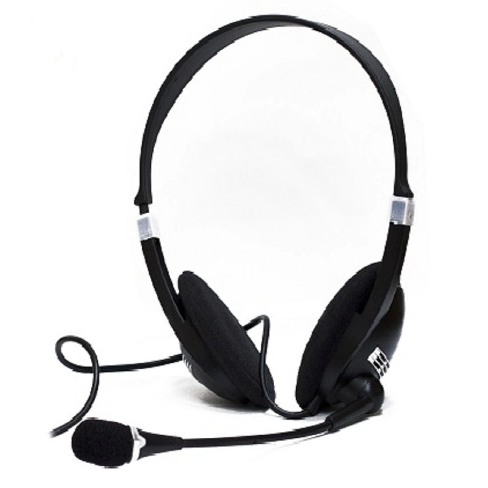 Trade Shop - Cuffie Per Pc/ps4 Stereo Audio Microfono Giochi Musica Con Filo Maxtech Cu-f001 -