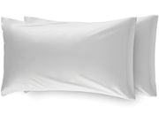 Coppia Federe Per Camper Roulotte Con Patella 100% Cotone Tinta Unita - Federe - Bianco