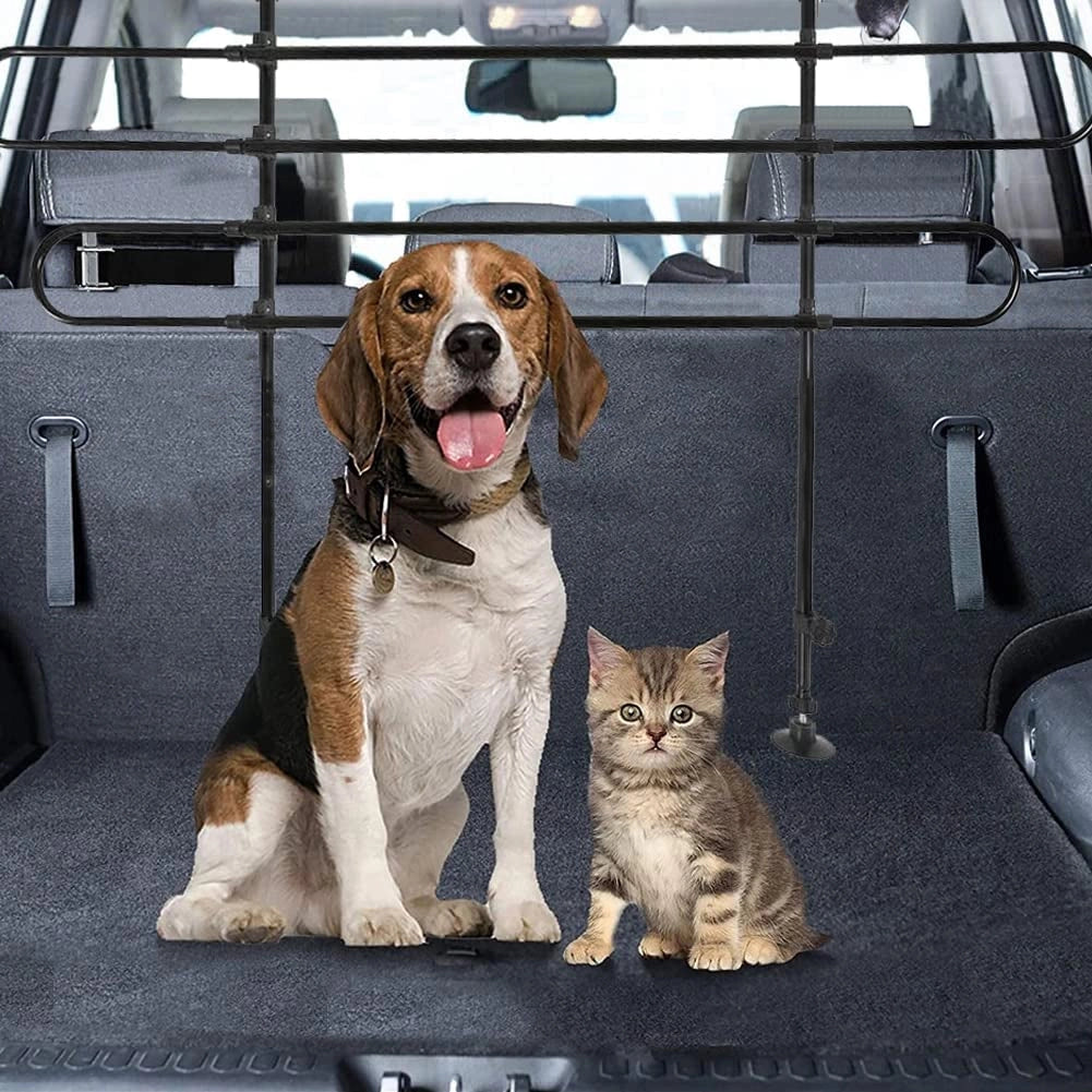 Griglia Divisorio Auto per Cani Protezione Universale per Trasporto Animali 87-135cm