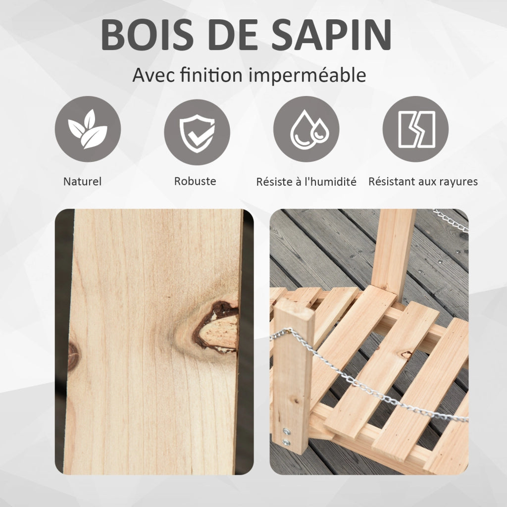 Pont de Jardin ¨C zephmum ¨C Passerella in Legno per Laghetto 100x32x48 cm