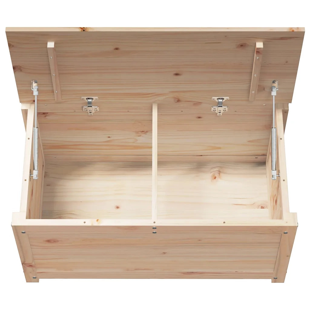 Contenitore Portaoggetti 80x40x45,5cm Legno Massello Pino 823534
