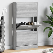 Scarpiera Grigio Sonoma 59x17x108 cm in Legno Multistrato 342532
