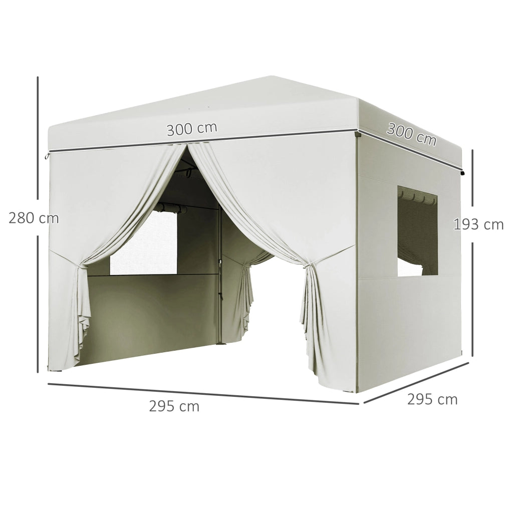 Tenda da Giardino ¨C Minimal ¨C 300x300 cm Bianco