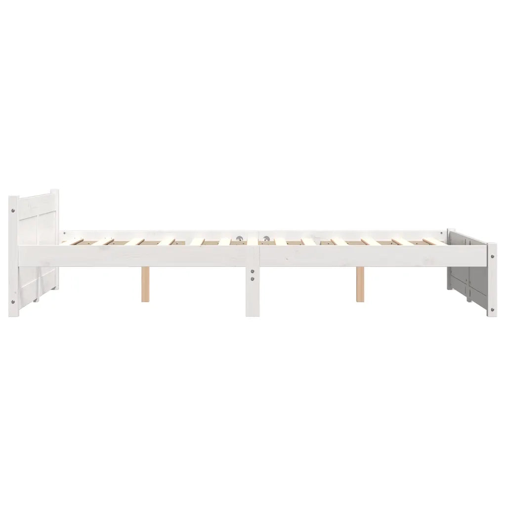Giroletto Bianco in Legno Massello 120x190 cm Small Double 815015