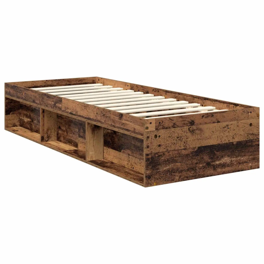 Struttura del letto Legno vecchio 75 x 190 cm Legno multistrato