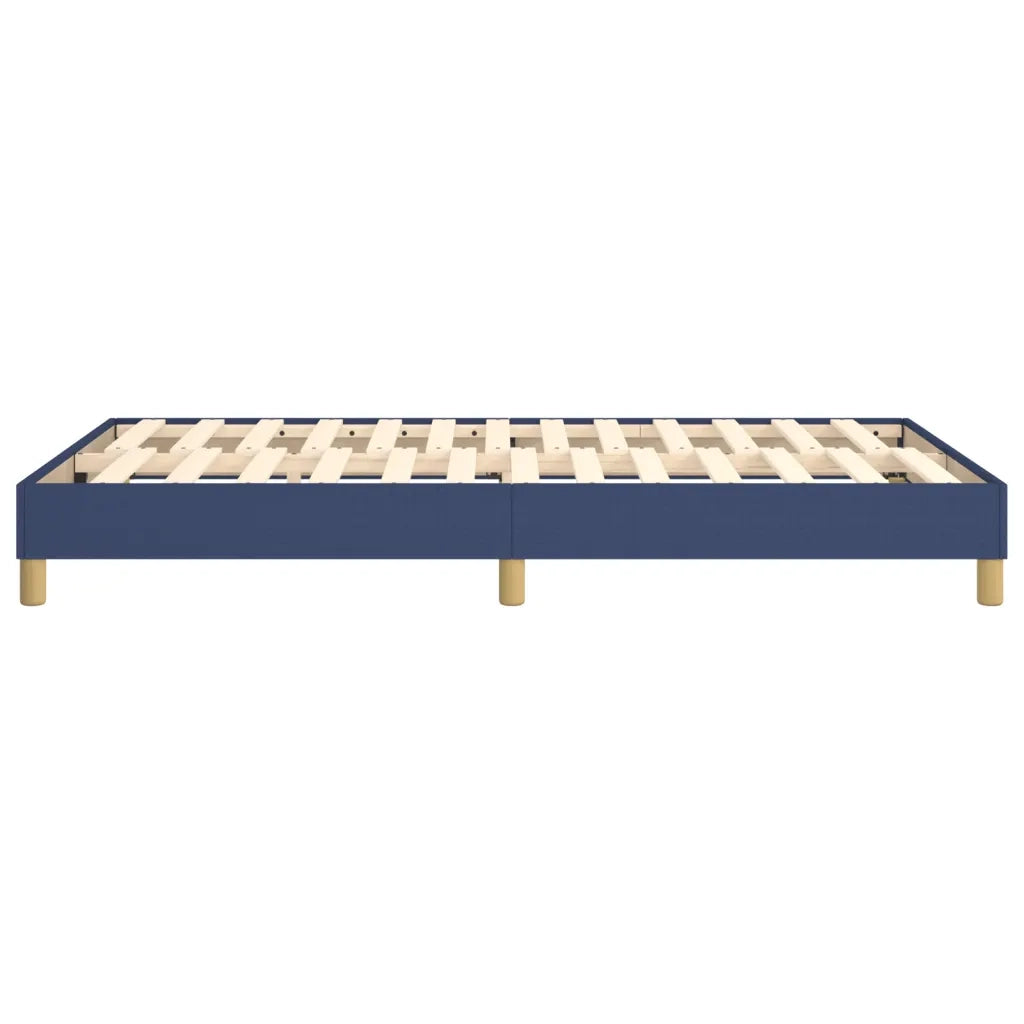Struttura Letto a Rete a Molle-Giroletto Blu 120x200 cm in Tessuto 145397