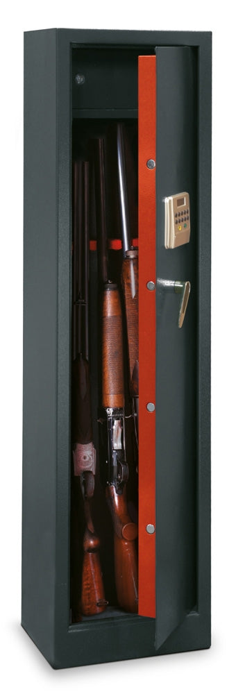 Fuciliera Portafucili a Digitale per 10 Armi con Tesoretto Technomax - 1450X535X320Mm