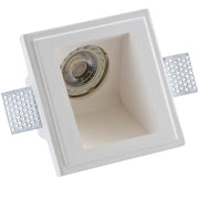 Trade Shop - Porta Faretto Gesso Incasso Scomparsa 12x12cm Quadrato Led Luci Controsoffitto -