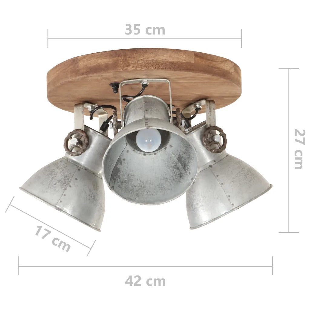 Lampada a Sospensione Industriale 25 W Argento 42x27cm E27 CFW2535971