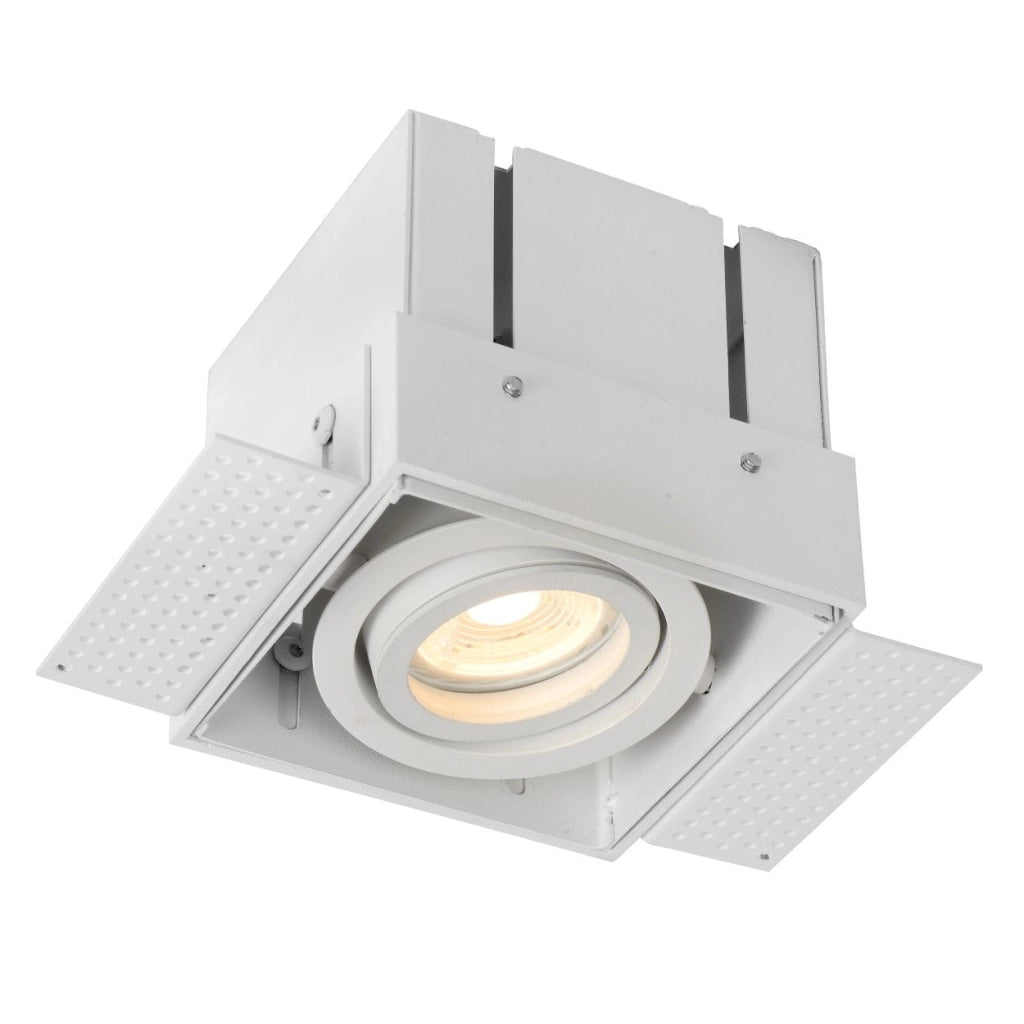 Faretto da incasso Lucide Trimless GU10 5W bianco quadrato