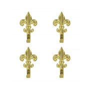 Trade Shop - Set 15 Ganci Oro 44mm Appendino Per Quadro Forma Giglio Fiorentino Con Chiodi -