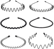 Accessori per capelli 6 in pack - nero - per uomo e donna - per sport, trucco e cura della pelle