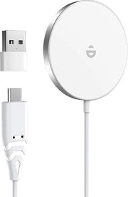 Caricatore MagSafe per iPhone caricamento senza fili - Caricamento veloce - Stazione di ricarica inductive per iPhone 12/13/14/15-serie e AirPods caricatore magnetico senza fili per dispositivi portatili
