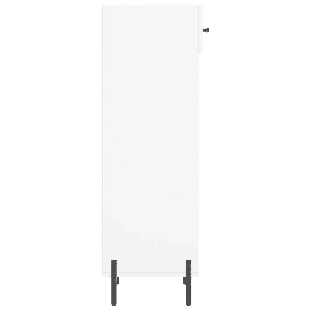 Scarpiera Bianca 30x35x105 cm in Legno Multistrato 829684