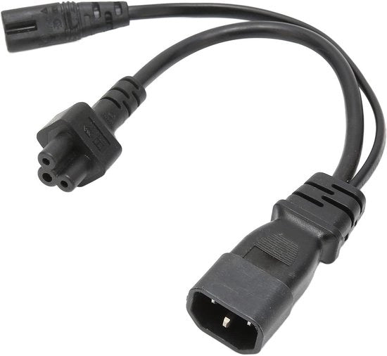Caviato C14 a C5 C7 IEC 320 Mannello a Femmina, Estensione per Lampade da Scrivania Altoparlanti Monitor Scanner Fotocamere Stampanti