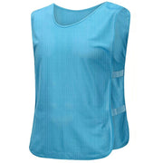 Trade Shop - Pettorina Da Allenamento Gilet Casacca Sportiva Scuola Calcio Basket Sport Color - Azzurro   L