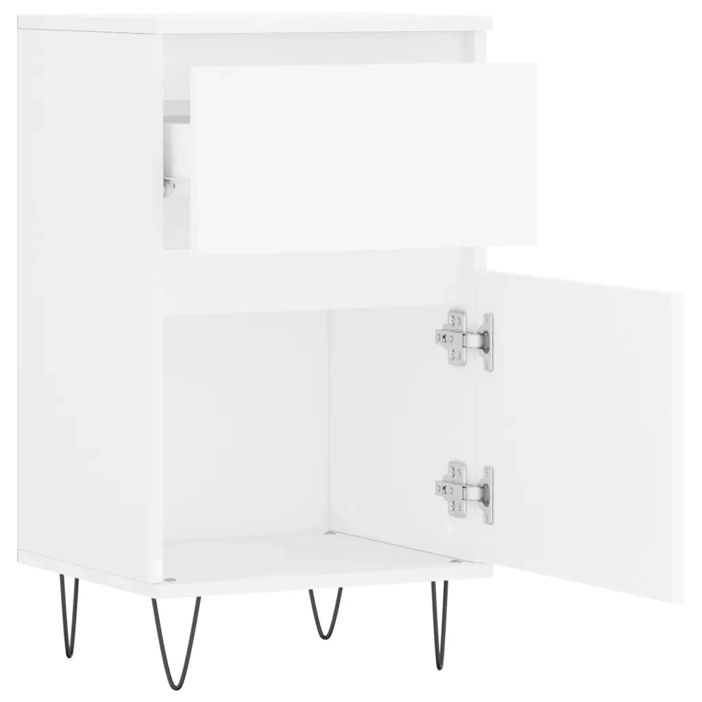 Credenza | Madia | Buffet da pranzo | Armadio da pranzo Bianca 40x35x70 cm in Legno Multistrato