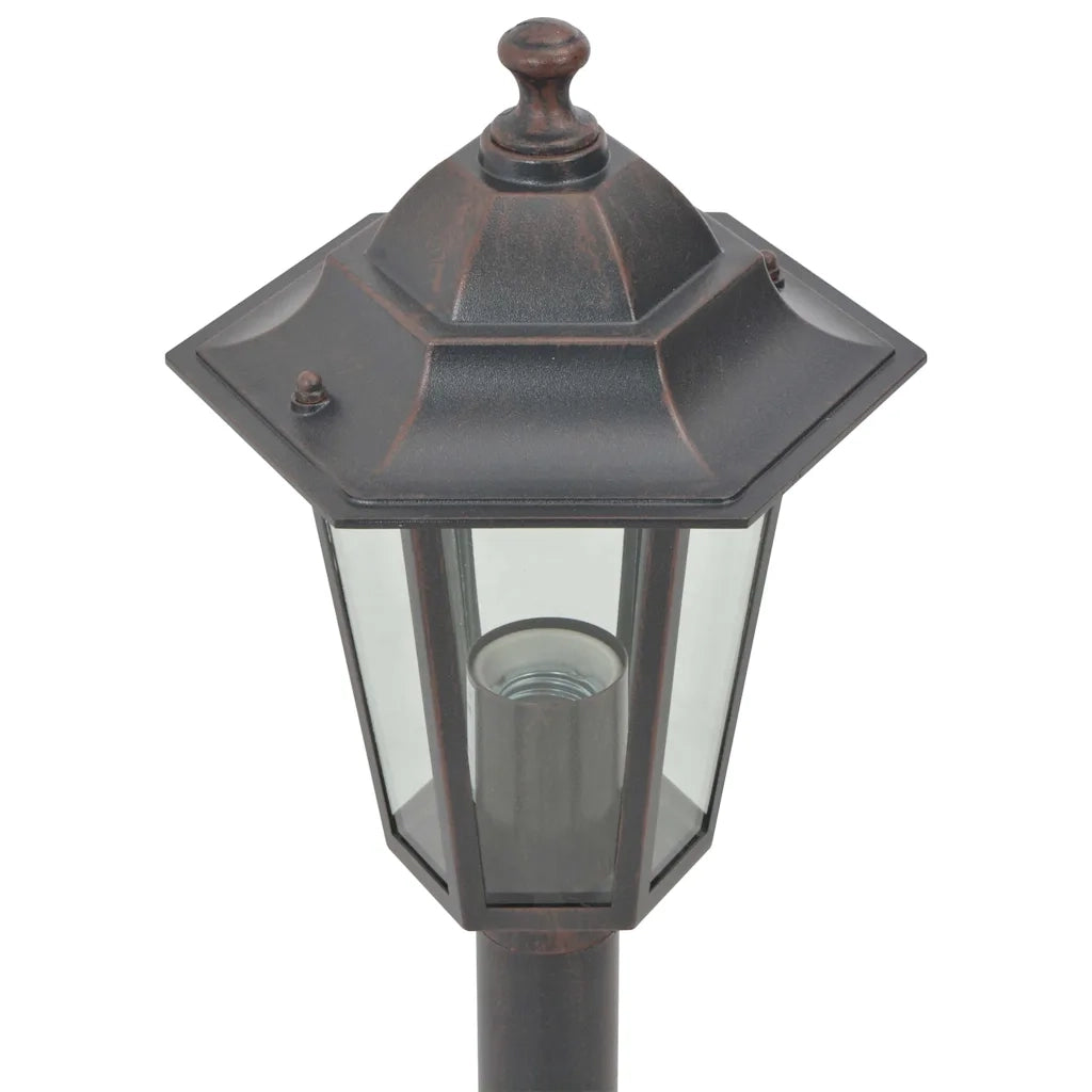 Lampioni da Giardino 6 pz E27 110 cm Alluminio Bronzo CFW8853682
