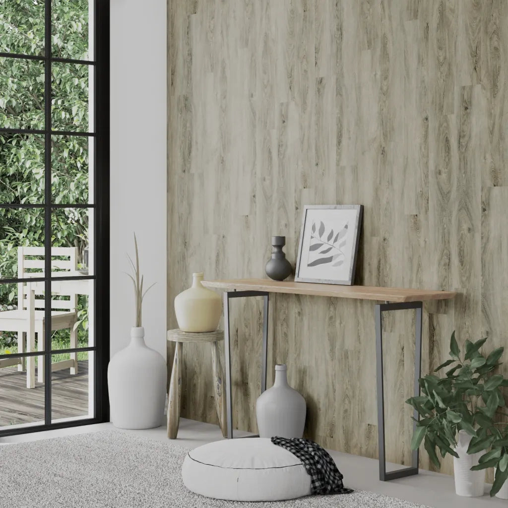 Pannelli da Parete Effetto Legno Grigio PVC 4,12 m² 3189147