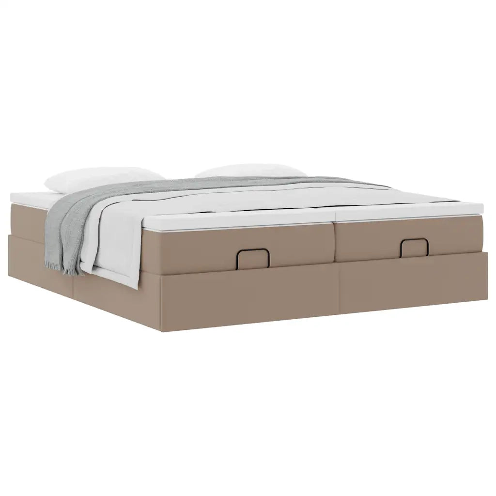 Struttura Letto Pouf con Materassi 180x200 cm Similpelle 3311228