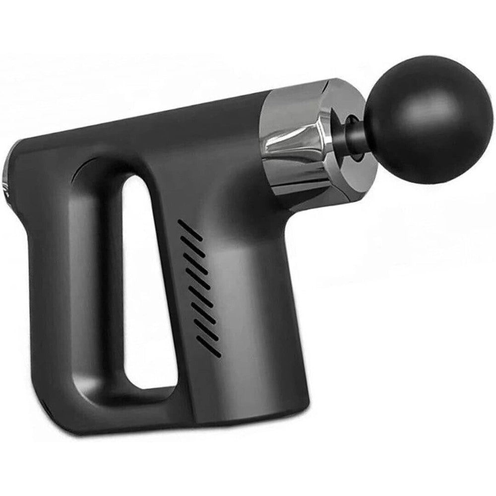 Trade Shop - Pistola Massaggiante Professionale 4 Testine 5 Velocità Fascial Gun Ricaricabile -
