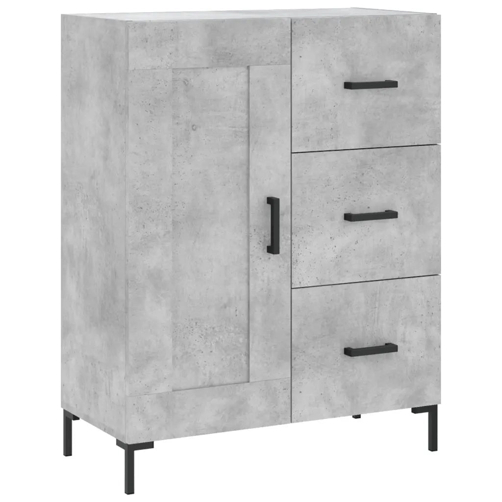 Credenza-Buffet-Armadio da cucina Grigio Cemento 69,5x34x180 cm in Legno Multistrato 921110