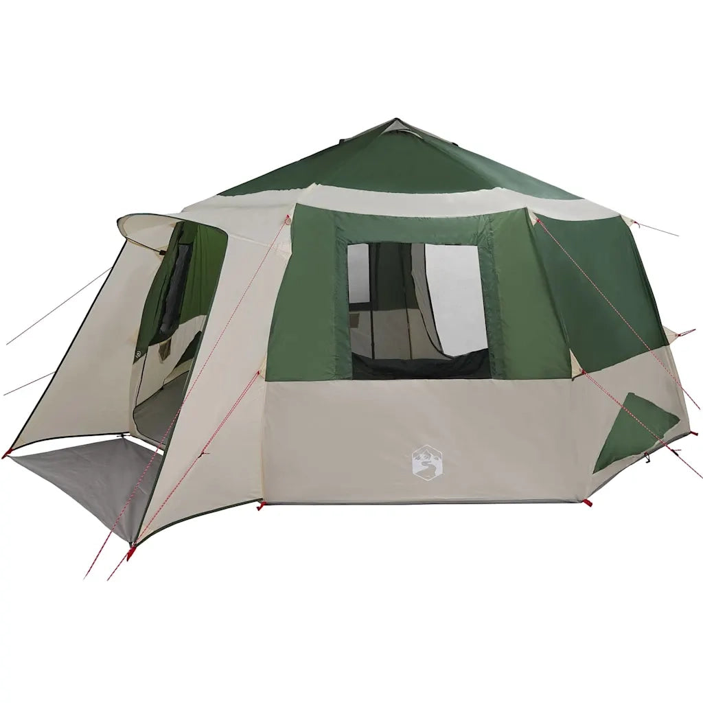 Tenda da campeggio per 12 persone con tetto Verde e Grigio